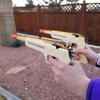 Adventure Awaits! - 2-Pack Rubber Band Gun - Quality Wood & Handmade - Easy Load - 20 Rubber Bands per Set view 2