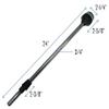 Pactrade Marine White LED 24'' All Round Stern Anchor Plug-In Light Pole USCG ABYC A16 2NM for Pontoon Fishing Boat and Yacht view 2