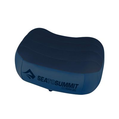 Sea to Summit Aeros Premium Inflatable Travel Pillow, Large, Navy Blue
