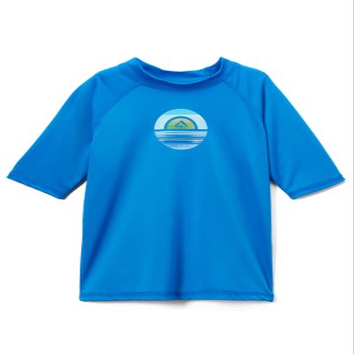 Kanu Surf Toddler Boys Haywire UPF 50+ Sun Protective Rashguard Swim Shirt, Avalon Royal, 4T