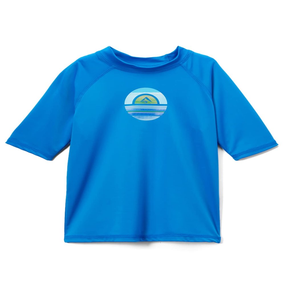 Kanu Surf Toddler Boys Haywire UPF 50+ Sun Protective Rashguard Swim Shirt, Avalon Royal, 4T