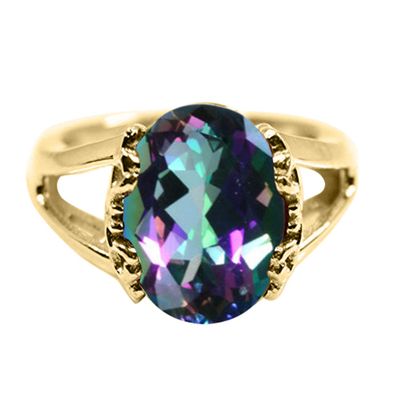 55Carat Choose Your Color Genuine Stone Ring 18K Gold Plated Oval Handmade Jewellery for Gift Sizes 4-13