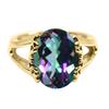 55Carat Choose Your Color Genuine Stone Ring 18K Gold Plated Oval Handmade Jewellery for Gift Sizes 4-13 view 1