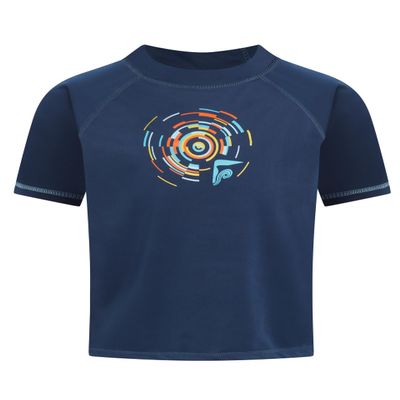 Kanu Surf Toddler Boys Paradise UPF 50+ Sun Protective Rashguard, Horizon Navy, 4T