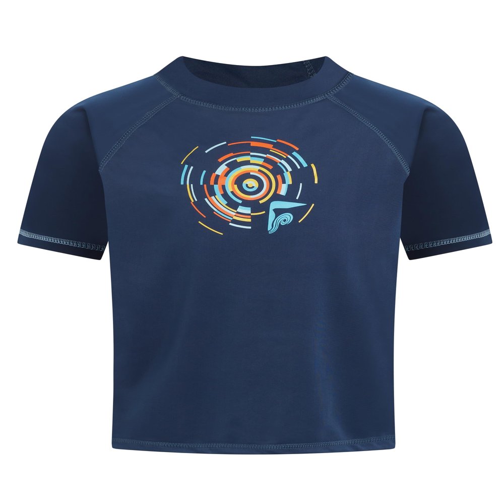 Kanu Surf Toddler Boys Paradise UPF 50+ Sun Protective Rashguard, Horizon Navy, 4T