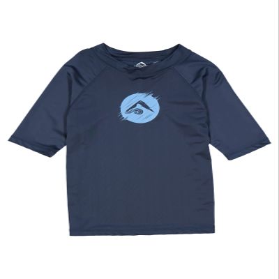Kanu Surf Toddler Boys Paradise UPF 50+ Sun Protective Rashguard, Dolphin Navy, 2T