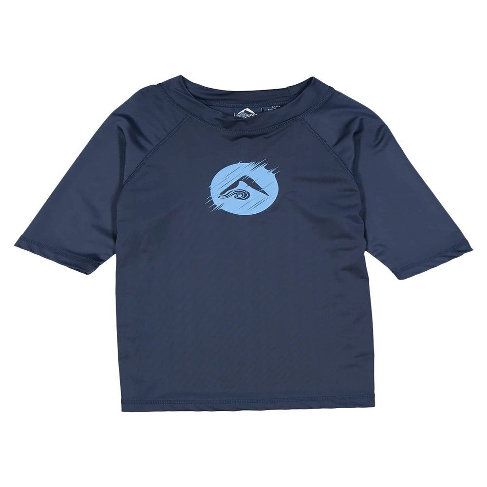 Kanu Surf Toddler Boys Paradise UPF 50+ Sun Protective Rashguard, Dolphin Navy, 2T