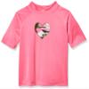Kanu Surf Girls' Karlie UPF 50+ Sun Protective Rashguard Swim Shirt, Erin Pink, 4T view 1