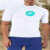 Kanu Surf Men's Horizon UPF 50+ Sun Protective Rashguard Swim Shirt Swimwear, Dolphin White, XX-Large view 3