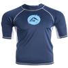 Kanu Surf Men's Mercury UPF 50+ Short Sleeve Sun Protective Rashguard Swim Shirt, Dolphin Navy, Medium view 1