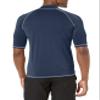 Kanu Surf Men's Mercury UPF 50+ Short Sleeve Sun Protective Rashguard Swim Shirt, Dolphin Navy, Medium view 3
