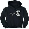 Tstars Video Game Controller Gifts for Gamers Gaming Sweatshirts Hoodies for Kids Small Black view 1