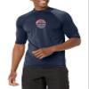 Kanu Surf Men's Mercury UPF 50+ Short Sleeve Sun Protective Rashguard Swim Shirt, Avalon Navy, Small view 4