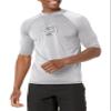 Kanu Surf mens Fiji Upf 50+ Short Sleeve Sun Protective Rashguard Swim Rash Guard Shirt, Horizon Grey, XX-Large US view 1