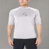 Kanu Surf mens Fiji Upf 50+ Short Sleeve Sun Protective Rashguard Swim Rash Guard Shirt, Horizon Grey, XX-Large US view 3