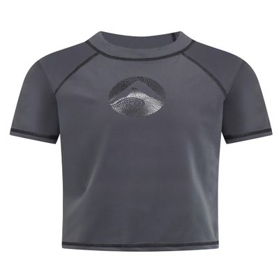 Kanu Surf Toddler Boys Paradise UPF 50+ Sun Protective Rashguard, Vacay Charcoal, 4T