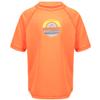 Kanu Surf Toddler Boys Haywire UPF 50+ Sun Protective Rashguard Swim Shirt, Avalon Orange, 3T view 1