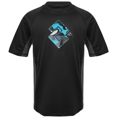 Kanu Surf Toddler Boys Haywire UPF 50+ Sun Protective Rashguard Swim Shirt, Surf Camo Black, 4T