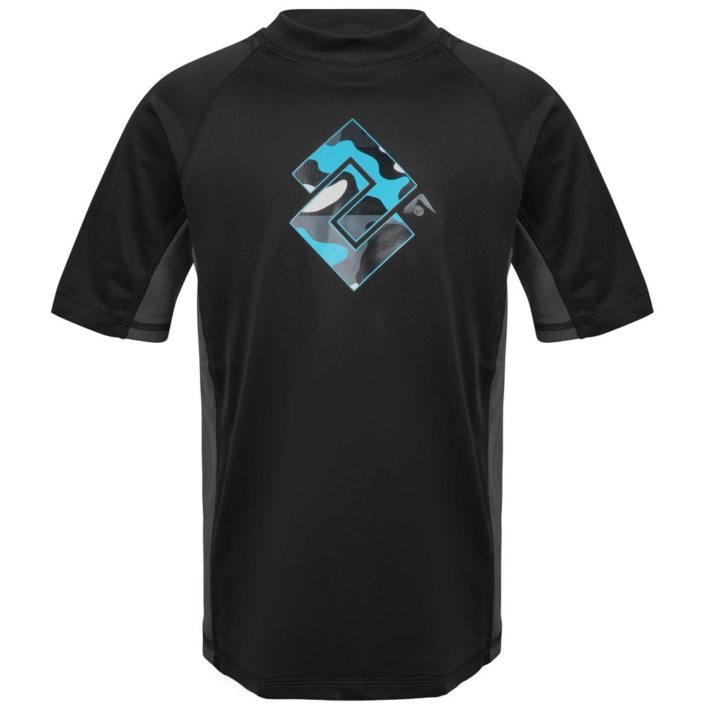 Kanu Surf Toddler Boys Haywire UPF 50+ Sun Protective Rashguard Swim Shirt, Surf Camo Black, 4T