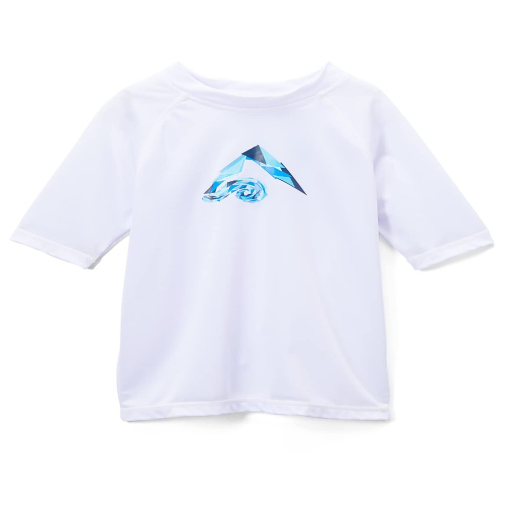 Kanu Surf Big Boys Haywire UPF 50+ Sun Protective Rashguard Swim Shirt, Tahiti White, X-Large (14/16)