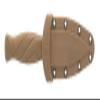Smith & Wesson FDE 6.25in High Carbon S.S. Boot Knife with 2.75in Single Edge Blade and Rubberized Handle for Outdoor Survival, Camping and EDC,Tan view 3
