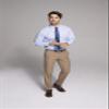 Arrow 1851 Men's Front Straight Fit Solid Twill Micro Dress Pant, Khaki, 33W x 30L view 2