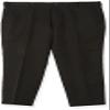 Arrow 1851 Men's Front Straight Fit Solid Twill Micro Dress Pant, Black, 33W x 32L view 1