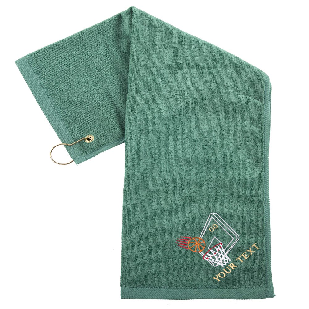 Mato & Hash Custom Basketball Towels, Sports Towels, Personalized Basketball Towels for Teams - Basket - 10PK Hunter CE6900Basketball S1