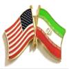 3 Iran USA Friendship Flag Lapel Pins Pack of 3 Iranian & American Friendship Tie & Hat Pin Badges view 2