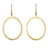14k Gold Plated Sterling Silver Hoop Earrings view 1