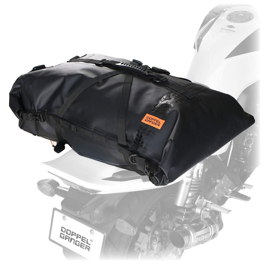 DOPPELGANGER Tarpaulin Touring Seat Bag, 13.2 gal (60 L), Motorcycle Tarpaulin Bag Series