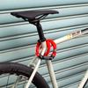 kuhaku 030371 Mitsukan (Mikan) Dial Type Bicycle Chain Lock, 4 Digit Freely Settings, Thickness 0.2 inches (4 mm) x Length 35.4 inches (90 cm), Red view 3