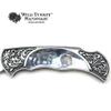 Wild Turkey Handmade Collection Old Fashioned Two Tone Lock Back Folding Knife.. (Wolf 1) view 4