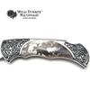 Wild Turkey Handmade Collection Old Fashioned Two Tone Lock Back Folding Knife.. (Deer 2) view 4
