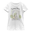 Fifth Sun Disney Princesses DontCare Girls Short Sleeve Tee Shirt, White, Small view 1