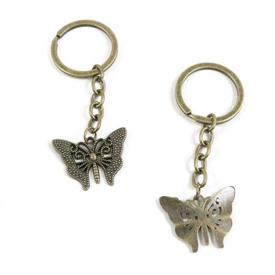 1 Items Keychain Keyring Key Tags Chains Rings Jewelry Bag Charms X1FL7 Butterfly