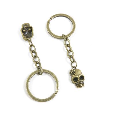 1 Items Keychain Keyring Key Tags Chains Rings Jewelry Bag Charms W8QF2 Lady Female Skull