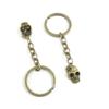 1 Items Keychain Keyring Key Tags Chains Rings Jewelry Bag Charms W8QF2 Lady Female Skull view 1