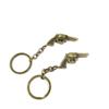 1 Items Keychain Keyring Key Tags Chains Rings Jewelry Bag Charms U1VA6 Revolver Gun view 1