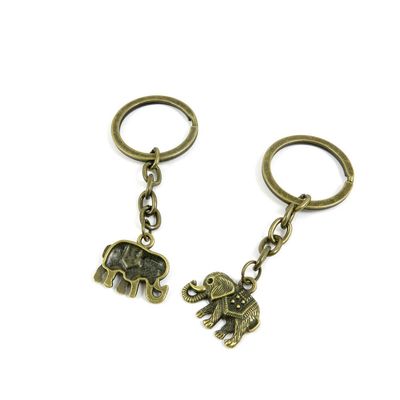 5 Items Keychain Keyring Key Tags Chains Rings Jewelry Bag Charms M9RY2 Thai Elephant