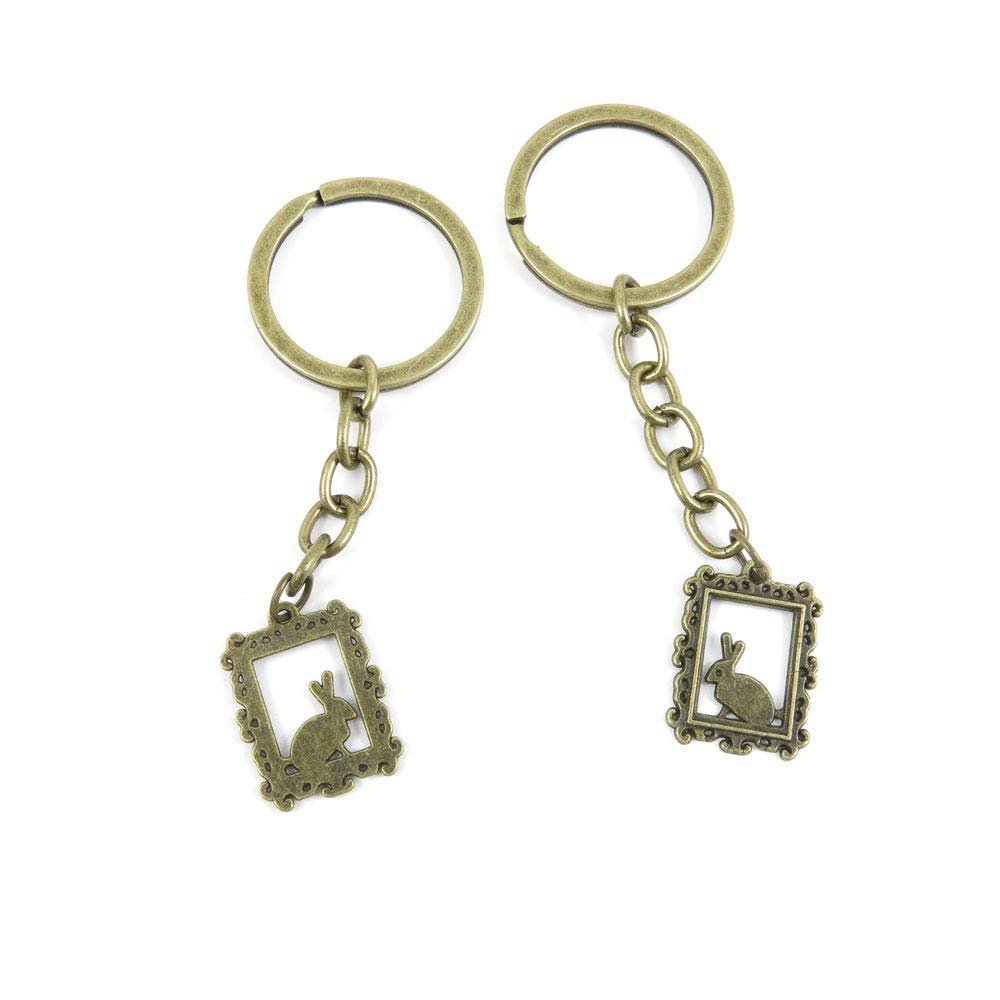 1 Items Keychain Keyring Key Tags Chains Rings Jewelry Bag Charms O7RY7 Rabbit Hare Tag Signs