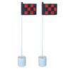 Bayco Golf Backyard Practice Putting Green Flag Set of 2, Checkered Flags, Fiberglass Flagstick, Plastic Cup, Made in North America. view 1