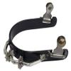 Showman Ladies Black Steel Bumper Spurs w/Two Rowels view 1