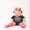Awkward Moment Your Mom Sniffs Your Butt - Funny Baby Essentials Bodysuit - Baby Boy Clothes (12 Months, Black) view 3