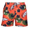 FOCO Men's Logo Floral Hawaiian Swim Suit Trunks, Team Color, XXXL (38"-40") view 1