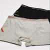 Calvin Klein Kids Boys' Modern Cotton Boxer Brief Underwear 2-Pack, Heather Grey/Black, Large view 4