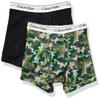 Calvin Klein Kids Boys' Modern Cotton Boxer Brief Underwear 2-Pack, Black/Camo, Large view 1