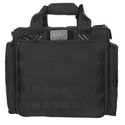 G. Outdoor Products G. Outdoor Products G.P.S. Tactical Black Range Bag with Internal Foam Cradle | Secure 5 Handguns Storage | Durable Stain-Resistant Shooting Tactical Gear