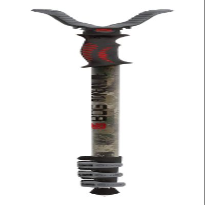 BOG Adrenaline Camo Monopod Shooting Rest with Lightweight Aluminum Construction, Switcheroo System, Universal Shooting Rest Head, Lever Locks, Ergonomic Hand Grip, for Hunting, Shooting, and Outdoors