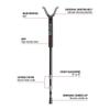 BOG Havoc Monopod Shooting Rest with Lightweight Aluminum Construction, High Density Foam Grip, Twist-Style Locking Leg, and Non-Marring Universal Shooting Rest Head for Hunting, Shooting, and Outdoor view 3
